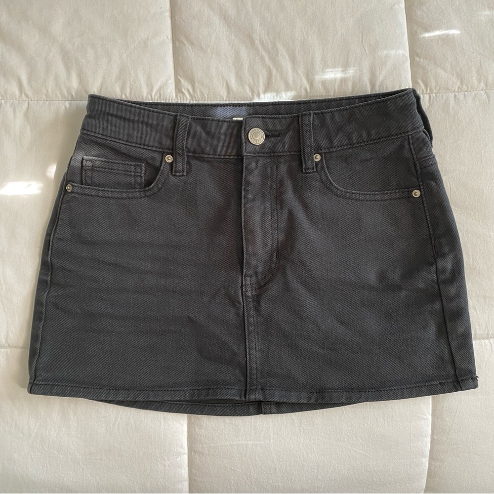 Pacsun Black Jean Mini Skirt size 23